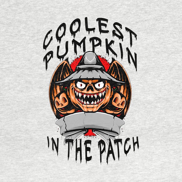 Coolest Pumpkin In The Patch - Coolest Halloween by Goods-by-Jojo